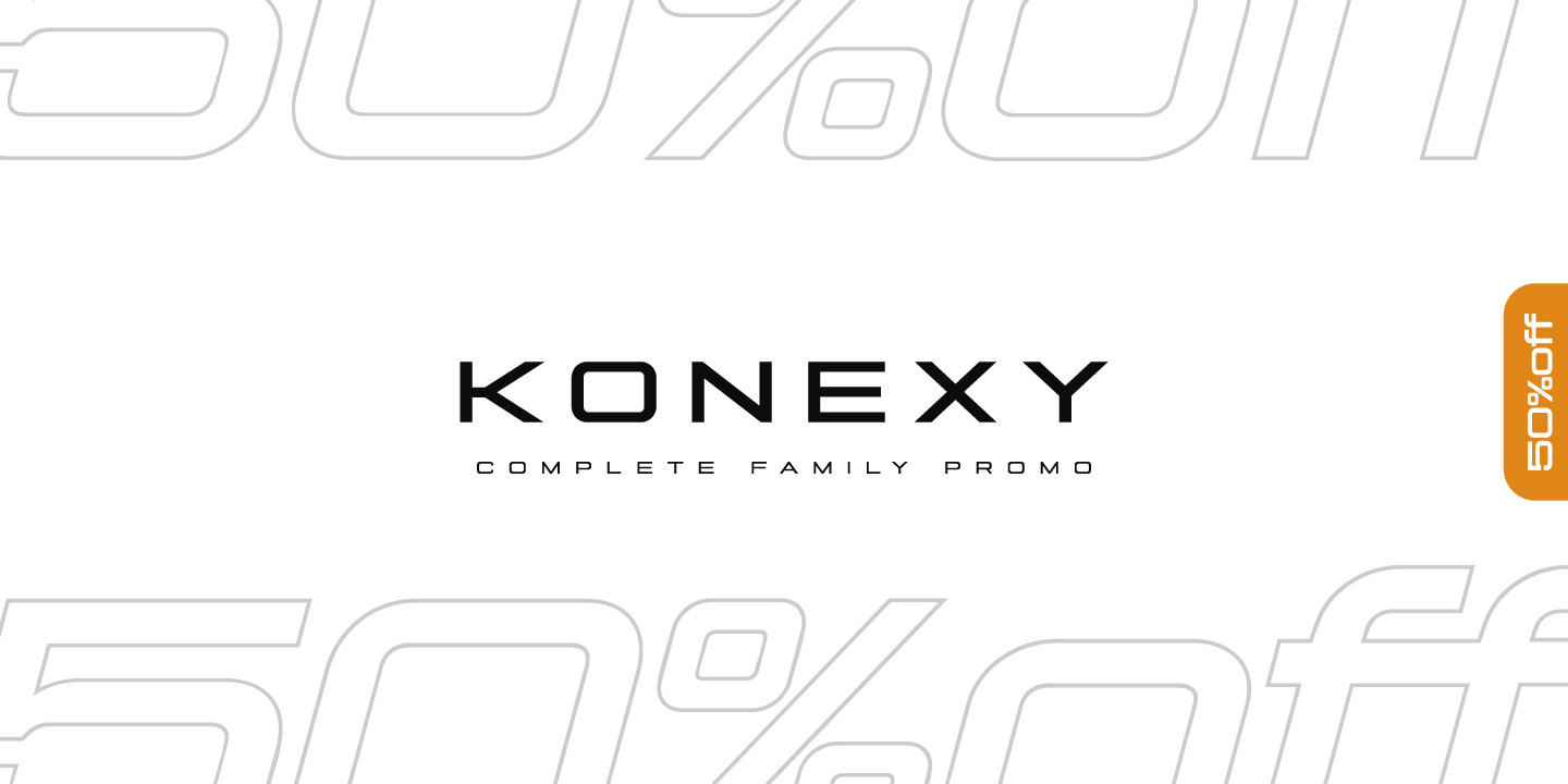 Beispiel einer Konexy-Schriftart